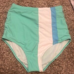 Coral Reef High Waisted Swim Bottoms
